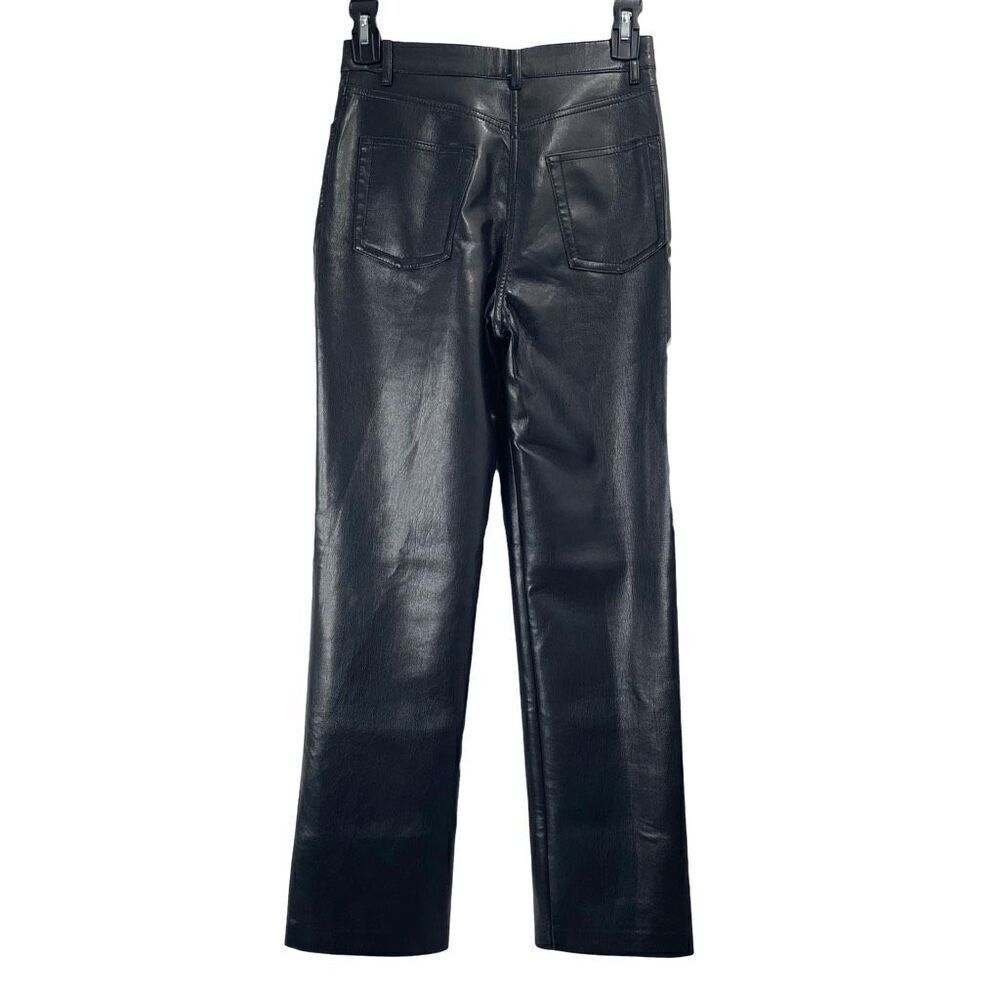 Aritzia Wilfred The Melina vegan leather‎ Pants Size 0 black - Picture 9 of 11